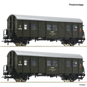 6200195 Roco 2er Set Behelfspersonenwagen PKP