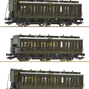 6200254 Roco 3er Set Abteilwagen DRG