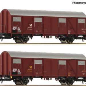 6600248 Roco 2er Set gedeckte Güterwagen Post