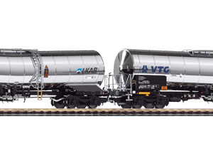 72225 Piko Gauge H0 Set of 2 chemical tank cars of the VTG AG / LKAB, epoch VI met AC wielen