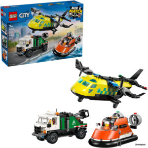 60505 LEGO® Vliegtuig, servicewagen en hovercraft remix