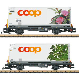 45885 LGB Containerwagen-Set Coop RhB