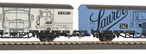 27747 Piko 2er Set Ged. Güterwg. Starke Marken Saurer SBB V