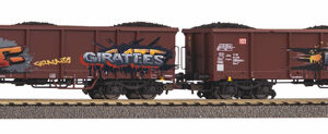 28338 Piko 2er Set Eaos DB AG Graffiti VI Ladung Kohle