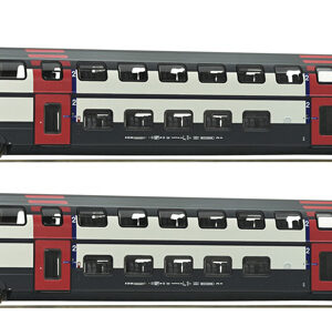 6200216 Roco 2er Set 2. Kl. Doppelstockwagen IC2000 #1