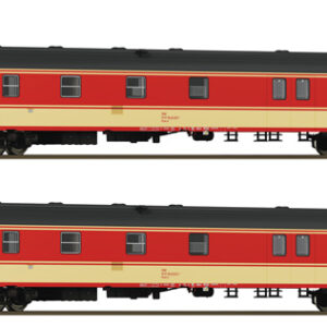 6210180 Roco 2er Set Bahnpostwagen ÖBB Jaffa DCC+Innenbeleuchtung