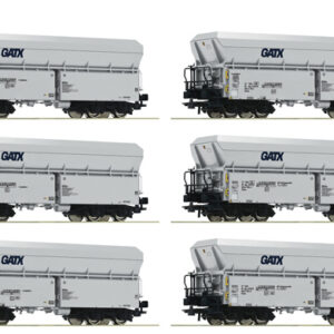 6600220 Roco 6er Set Selbstentladewagen GATX