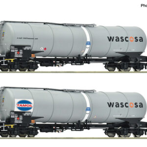 6600232 Roco 2er Set Kesselwagen Zacns Wascosa/Tamoil