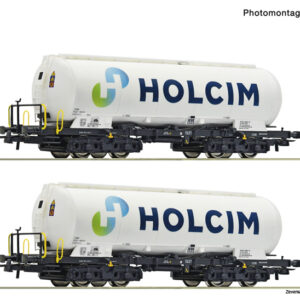 6600233 Roco 2er Set Silowagen Uacs Holcim