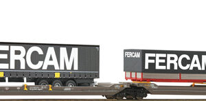 6600235 Roco Doppeltaschenwagen T3000e Hupac+Fercam