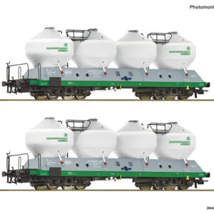 6600237 Roco 2er Set Silowagen Uacs