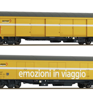 6600243 Roco 2er Set Postwagen Post gelb