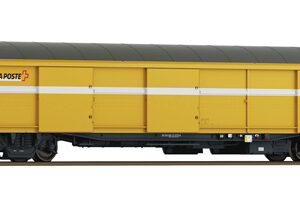 6600244 Roco Postwagen Post gelb DC + Schlusslicht