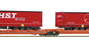 6600260 Roco Doppeltaschenwagen T3000e Wascosa+HST Trailer