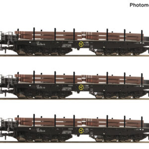 6600263 Roco 3er Set Schwerlastwagen NS+Brammen
