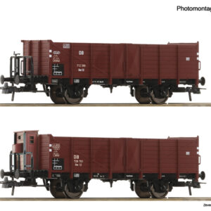 6600267 Roco 2er Set offene Güterwagen Omm 12 DB