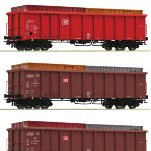 6600291 Roco 3er Set Eanos DB-AG + Container