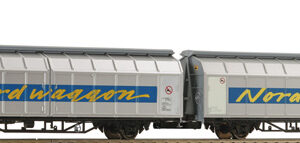 6600311 Roco Schiebewandwagen-Doppeleinheit Nordwaggon
