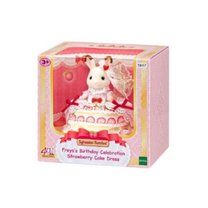 5847 Sylvanian Families Freya's Birthday Celebration Strawberry Cake Dress