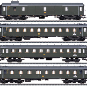 42514 Marklin Set sneltreinrijtuigen passend bij de stoomlocomotief type 19 'Sachsenstolz'