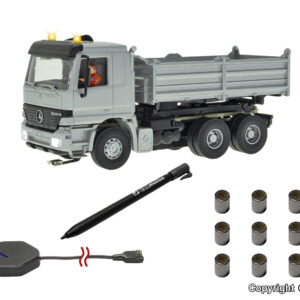 8004 Viessmann H0 CarMotion Basis Startset, MB ACTROS Muldenkipper mit Rundumleuchten, silber