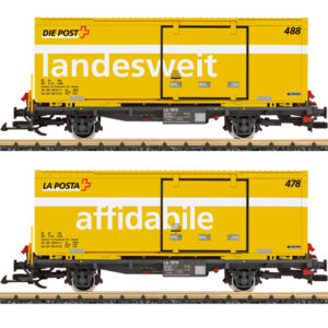 45886 LGB RhB Containerwagen-Set Post, Ep. VI